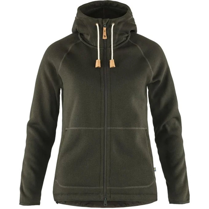 Fjällräven övik Fleece Hoodie Kvinder   Damer-deep Grøn-  Fleecejakker   Softshell
