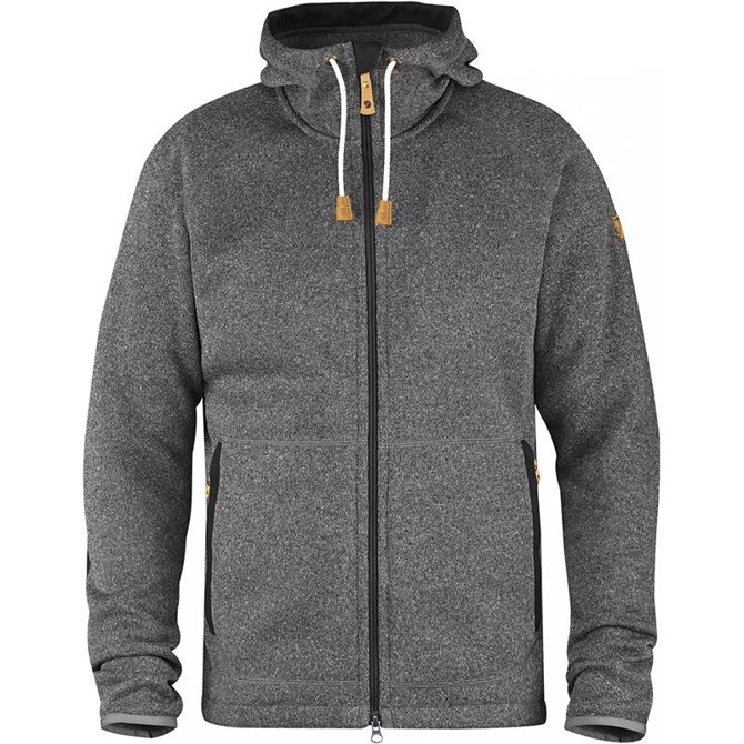 Fjällräven övik Fleece Hoodie -dark Grey-  Fleecejakker