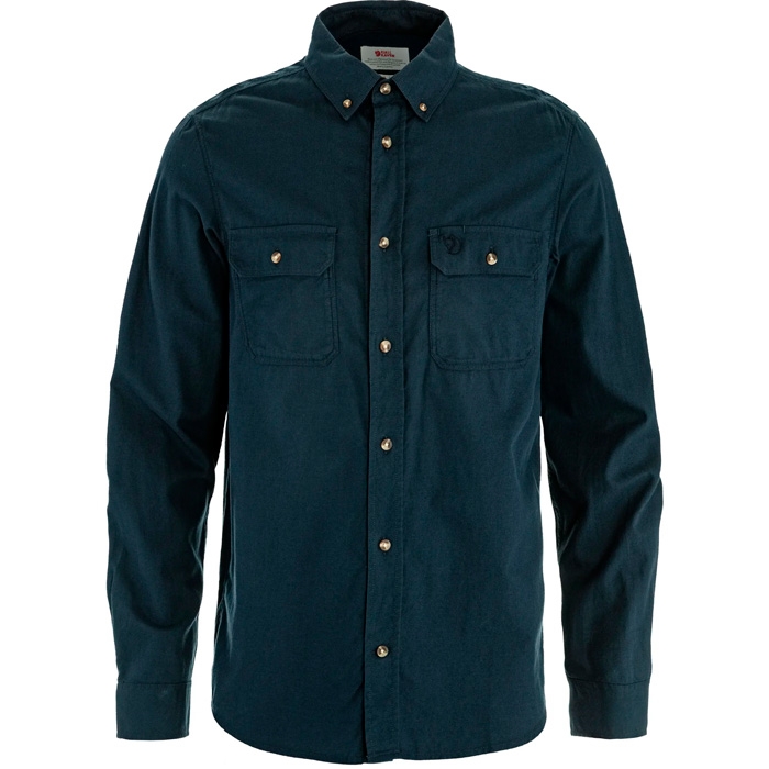 Fjällräven övik Lite Flannel Shirt Mdark Navy-   Skjorter