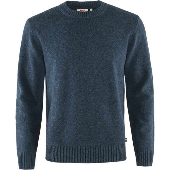 Fjällräven övik Round-neck Sweater Herre   Mænd 100  Uld-navy-   Trøjer