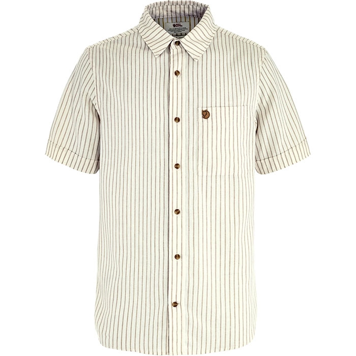 Fjällräven övik Travel Shirt Herre   Mænd-chalk White   Sand Stone-   Skjorter