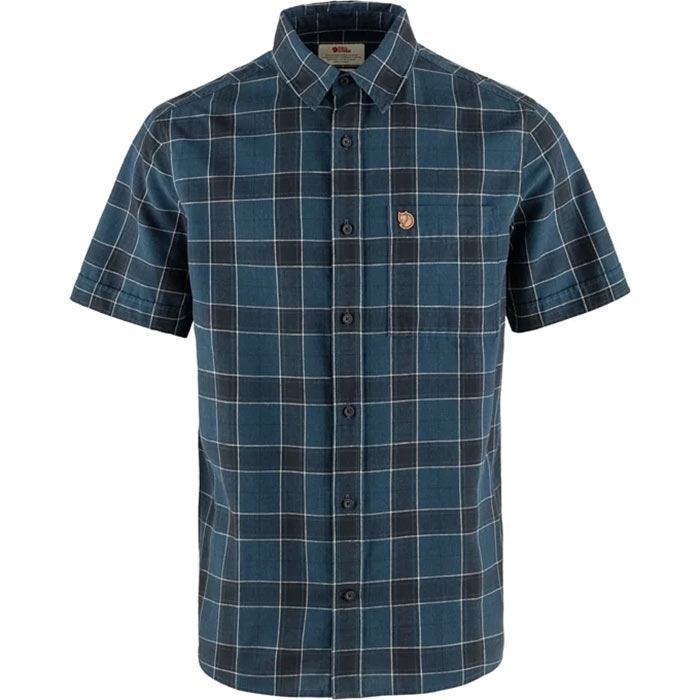 Fjällräven övik Travel Shirt Herre   Mænd-blå Blå Mørkeblå-  Skjorter