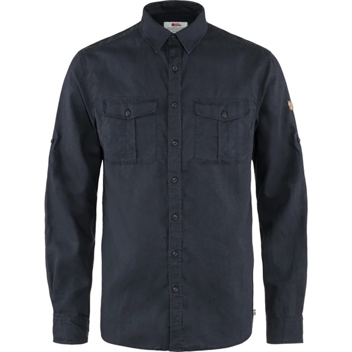 Fjällräven övik Travel Shirt   Herre   Mænd-dark Navy-  Skjorter