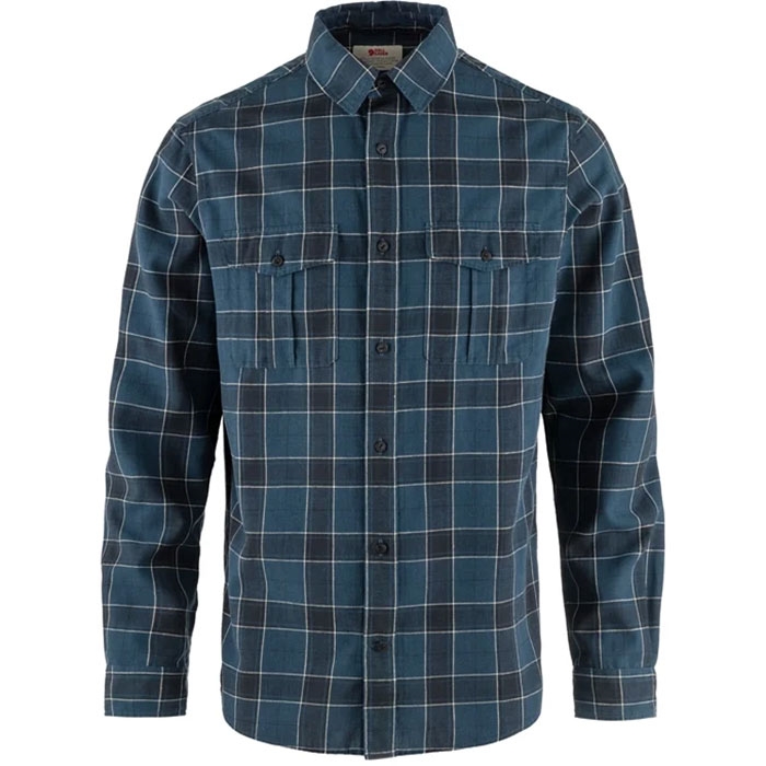 Fjällräven övik Travel Shirt   Herre   Mænd-blå Blå Mørkeblå-   Skjorter