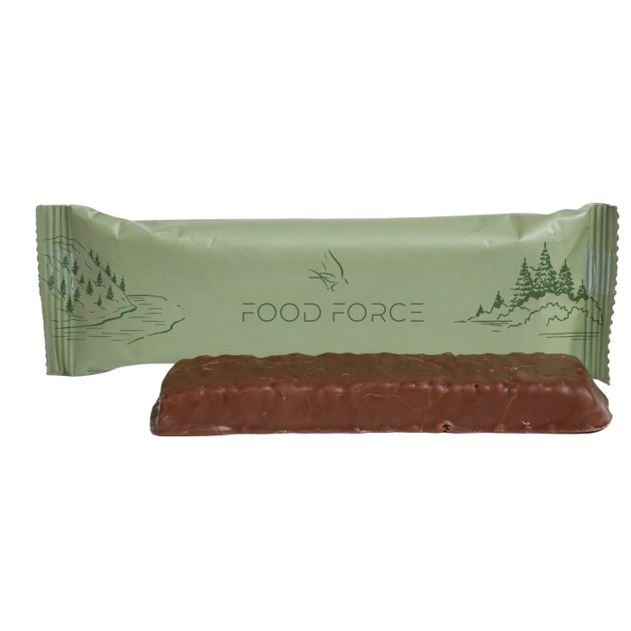 Food Force Energibar Cookies   Cream   Choko Coating 50g  207 Kcal  Mad