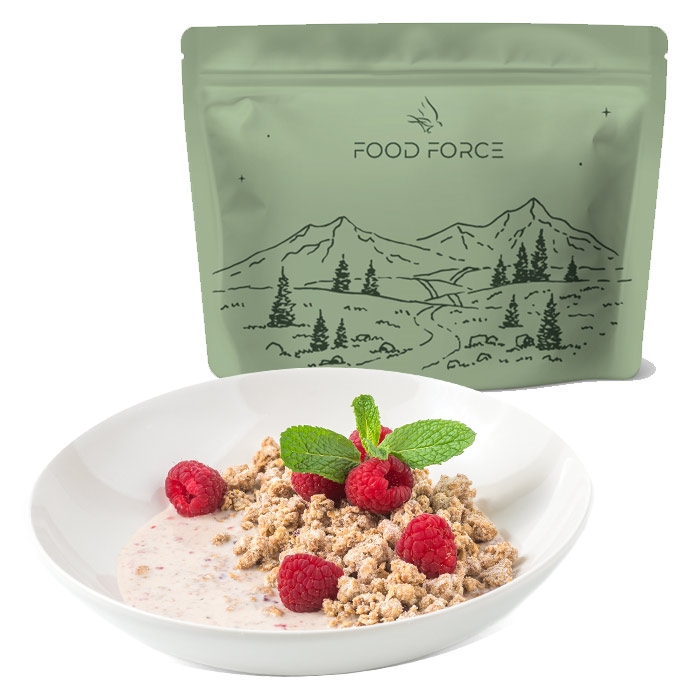 Food Force Granola Müsli Med Hindbær 100g  430 Kcal  Mad