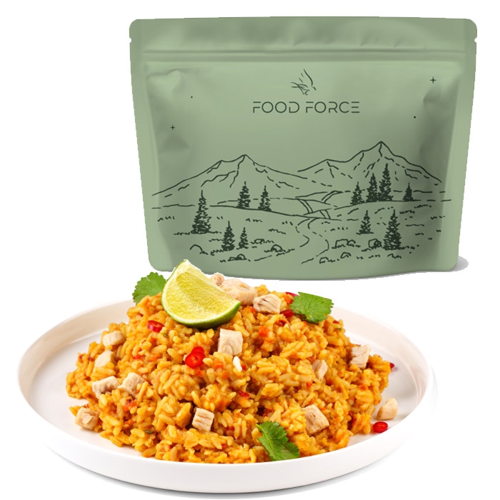 Food Force Thailandisk Stil Ris   Kylling 147g  585kcal  Mad