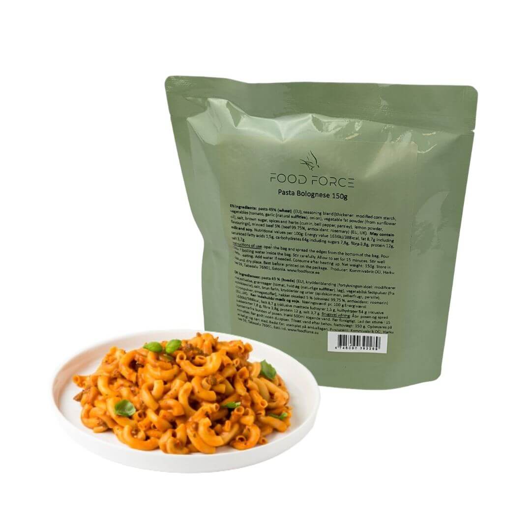 Frysetørret Mad Pasta Bolognese