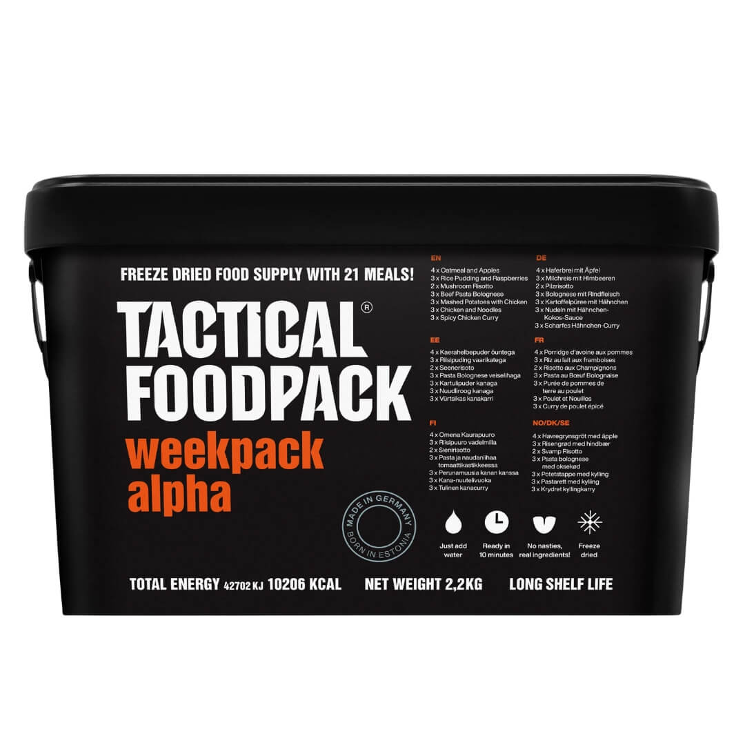 Frysetørret Mad Tatical Foodpack Alpha   Prs   Dage