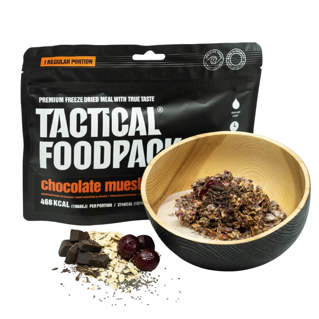 Frysetørret Mad Tactical Foodpack Chokolademüsli Med Kirsebær