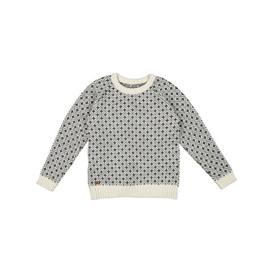Fuza Wool Alma Sweater Round Neck Coal