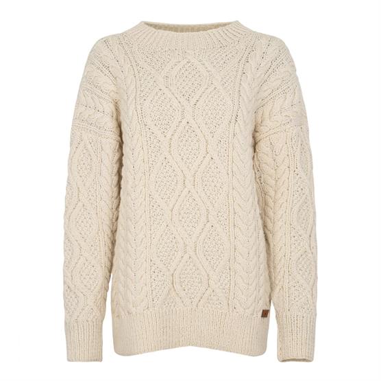 Fuza Wool Ladies Tilda Sweater White