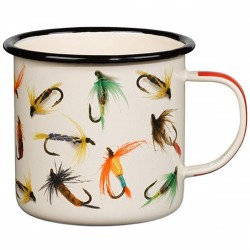 Gentlemen   Hardware Enamel Mug Emaljekrus Fly Fishing Fluefiskeri