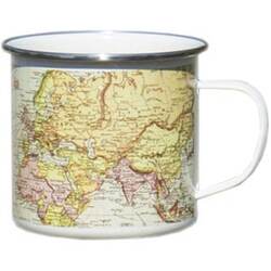 Gift Republic Emaljekrus Man   The World Map Verdenskort
