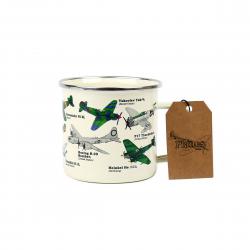 Gift Republic Enamel Mug Planes Krus