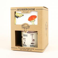 Gift Republic Set Mug And Socks Mushroom Krus