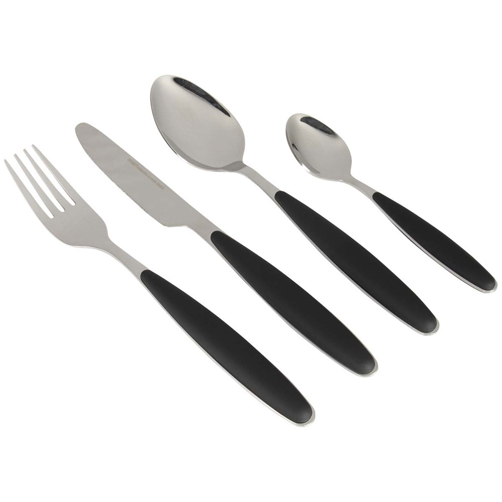 Gimex Bestiksæt Med Soft Touch Håndtag Black