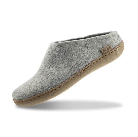 Glerups Tøffel Med Skindsål  Grey