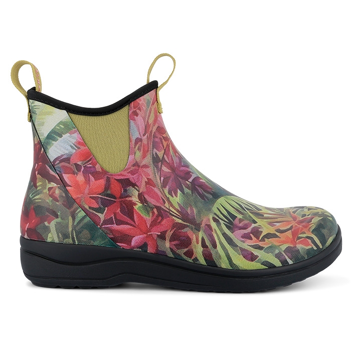 Green Comfort Rain Kvinder   Damer Gummistøvler  Hibiscus-37 Gummistøvler