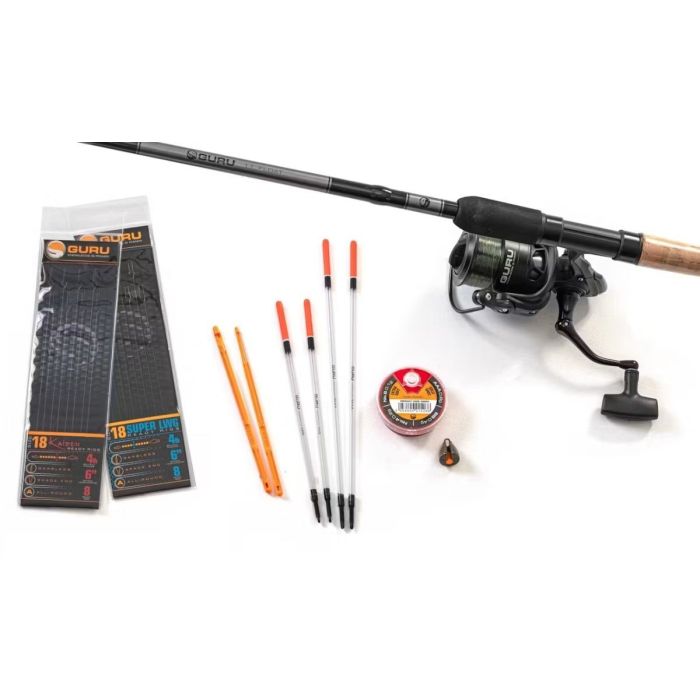 Guru 11â  Natural Waggler Rod   Reel Combo