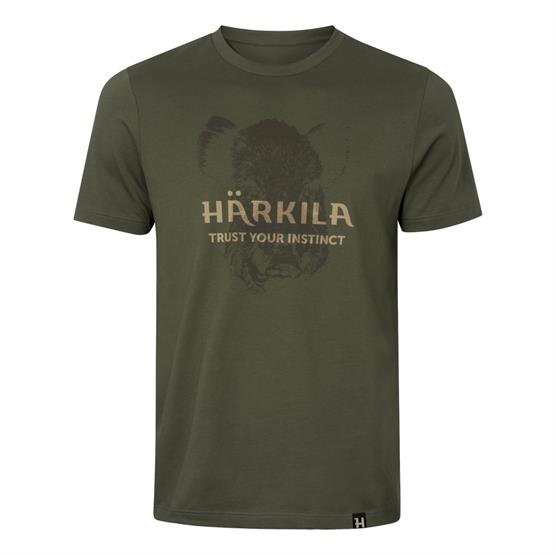 Härkila Wildboar Logo      -shirt Mens  Forest Night