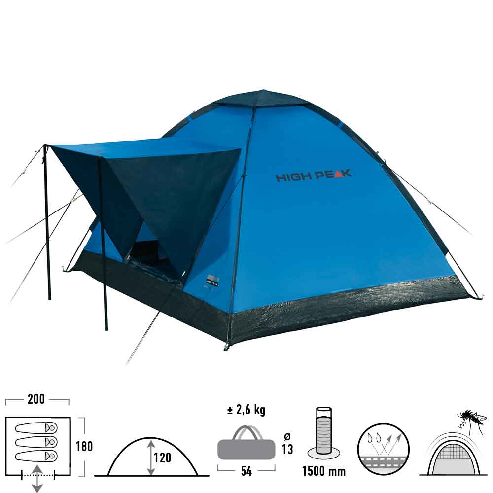 High Peak Beaver   Blue  Vandsøjletryk 1500