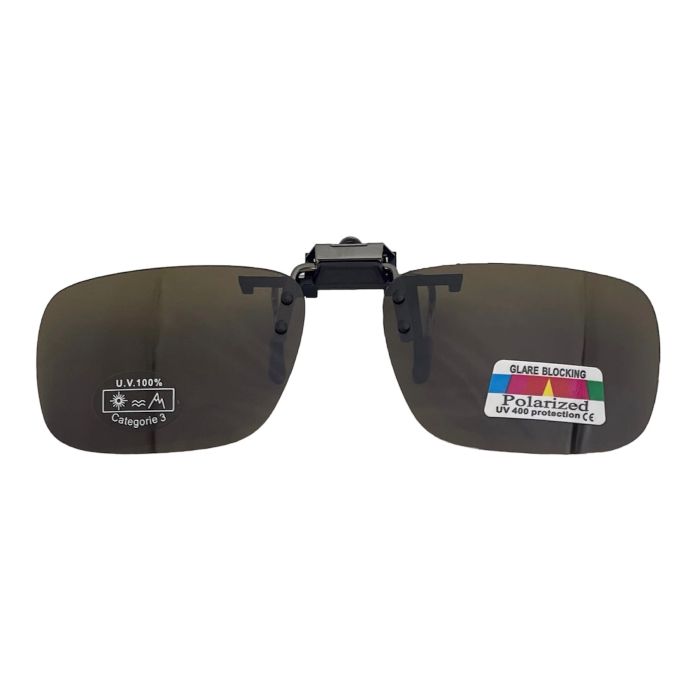 Hurricane Clip-  Solbrille Square Brun