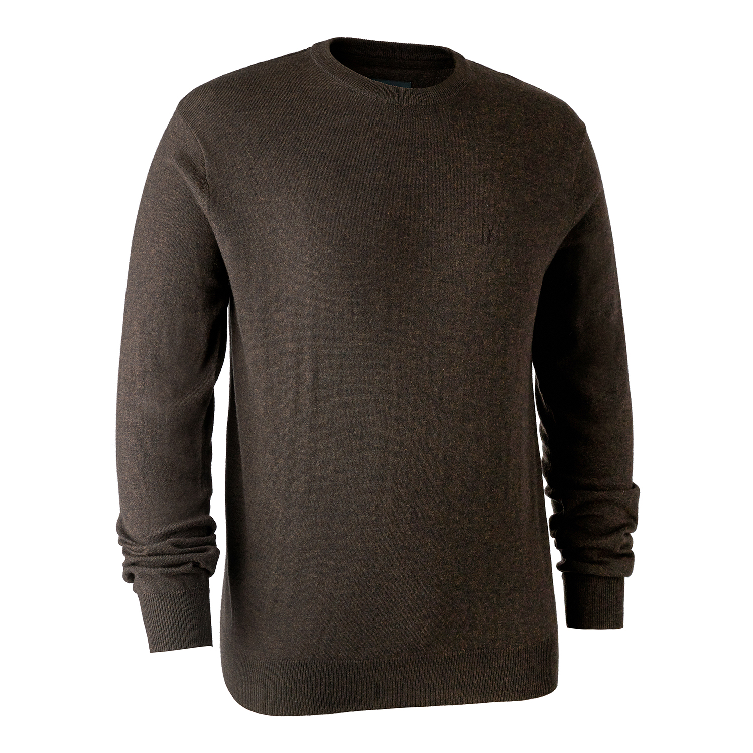 Kingston Strik Med Rund Hals Dark Elm