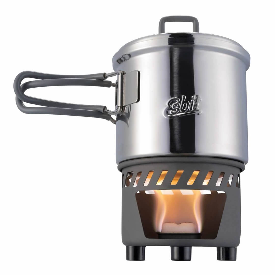 Kogesystem Esbit Camping Solid Fuel Cookset 585   Rustfrit Stål