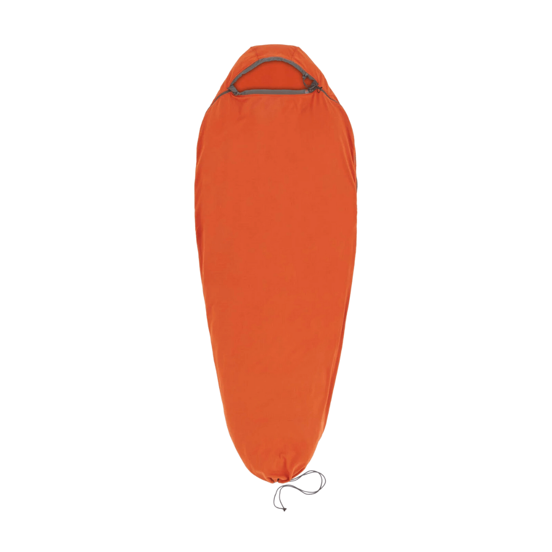 Lagenpose Sea   Summit Reactor Fleece Sleeping Bag Liner Mummy Compact Rød