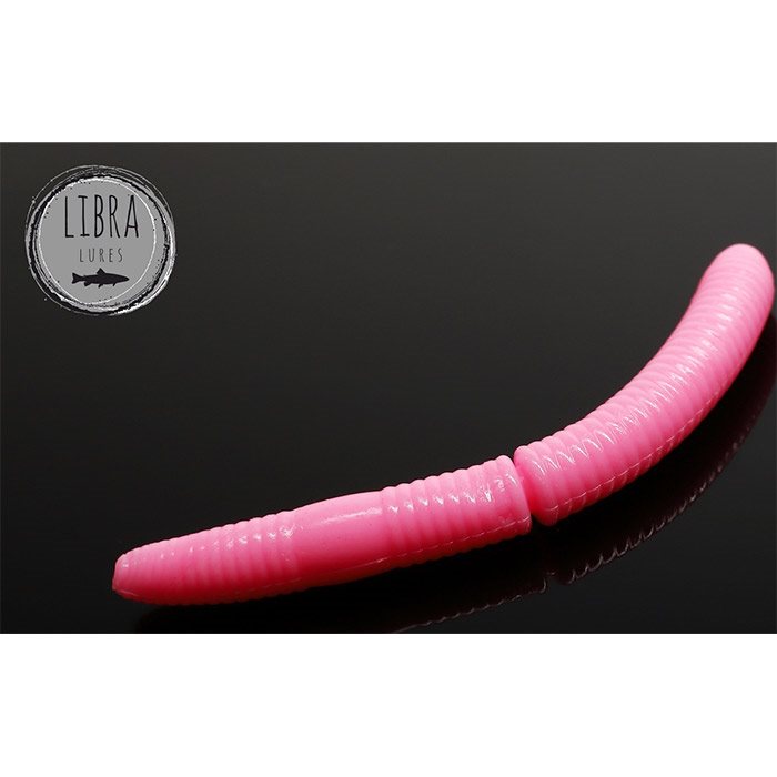 Libra Lures Fatty   39 Worms Ost 65mm-bubblegum Gummisfisk  Shad  Jig