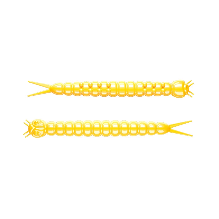 Libra Lures Slight Worm Ost 38  -yellow Gummisfisk  Shad  Jig