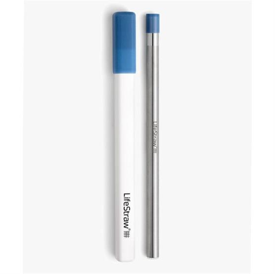 Lifestraw Sip Stainless Steel Filter Straw  Stormy Blue