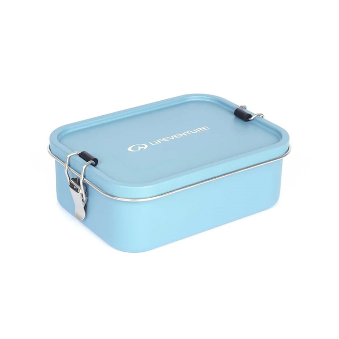 Lifeventure Stainless Steel Lunch Box   Madkasse-ice Blue Madlaving
