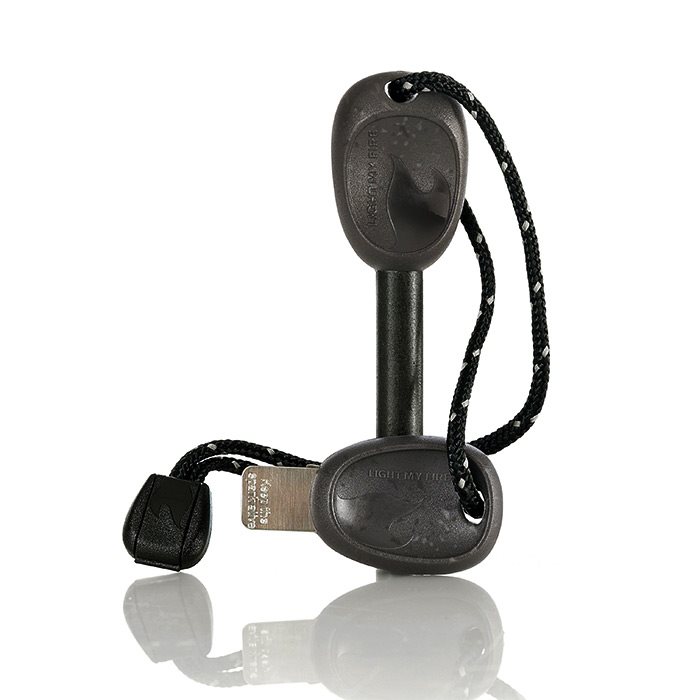 Light   Fire Firesteel Bio Army Tændstål  Black Campingudstyr