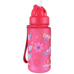 Littlelife Water Bottle  Butterflies  400ml Drikkeflaske