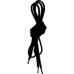 Lundhags Round Shoe Laces 150cm Black Str  150cm Diverse