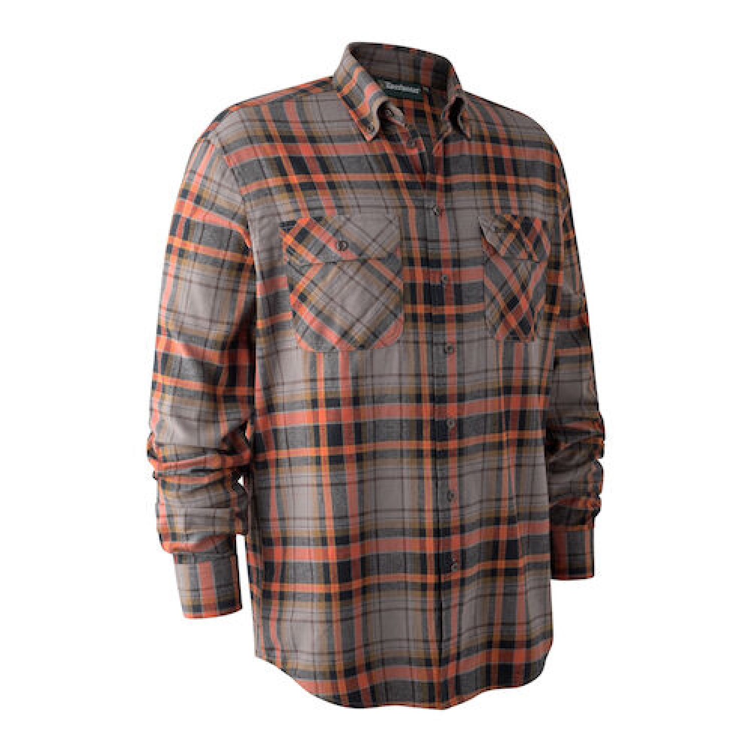Marvin Skjorte Orange Check 41 42