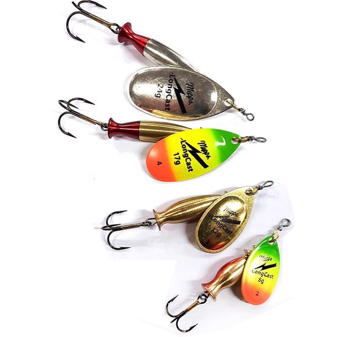 Mepps Aglia Longcast- -firetiger Spinner
