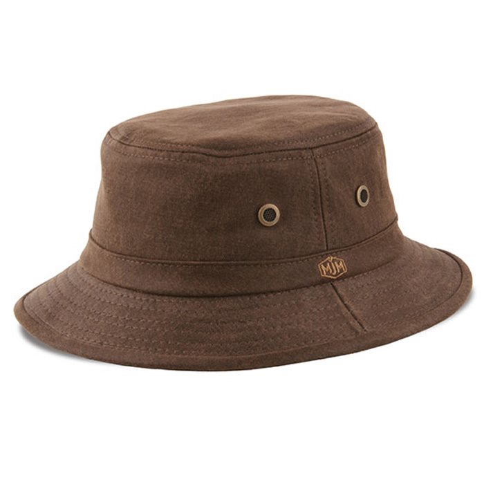 MJM Grønet Brun Hat i Faux Suede med UVP 50+ Beskyttelse