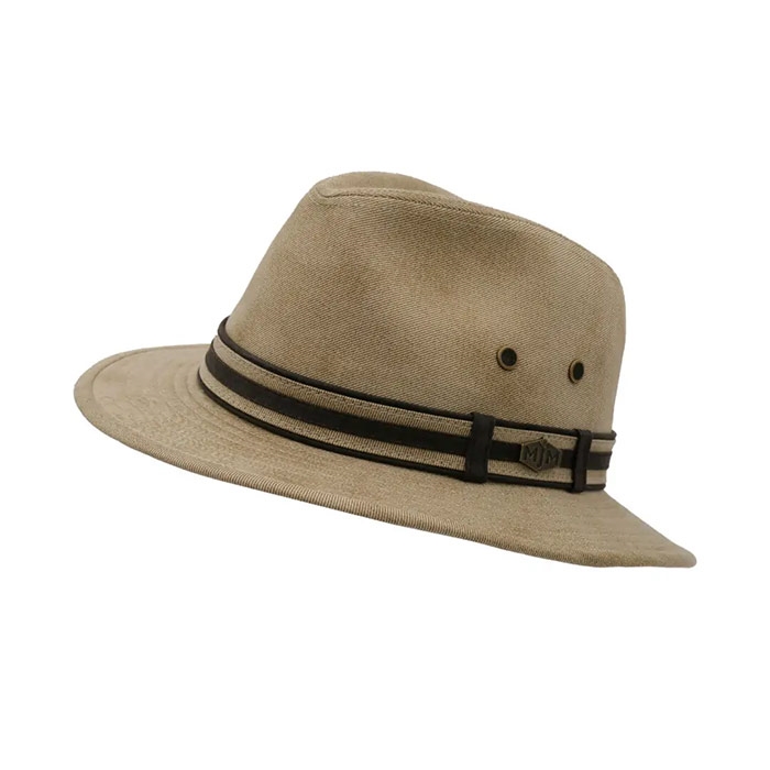 Mjm Outdoor 10241 Cotton Mix Hat  Beige  Quot Plettet Quot -  Hat