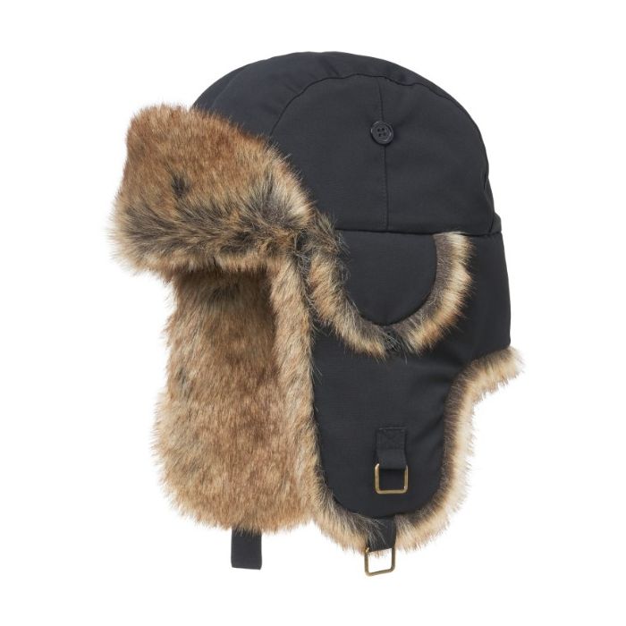 Mjm Trapper 42 Recycl Tasl Faux Fur Black Natural