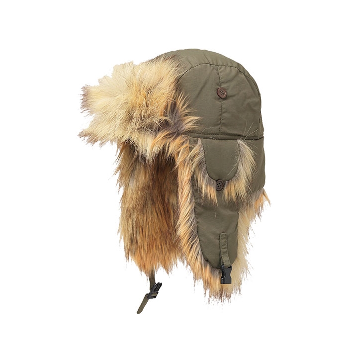 Mjm Trapper 32 Recycled Taslan Faux Fur  Army Green-  Vinterhue  Vinterkasket