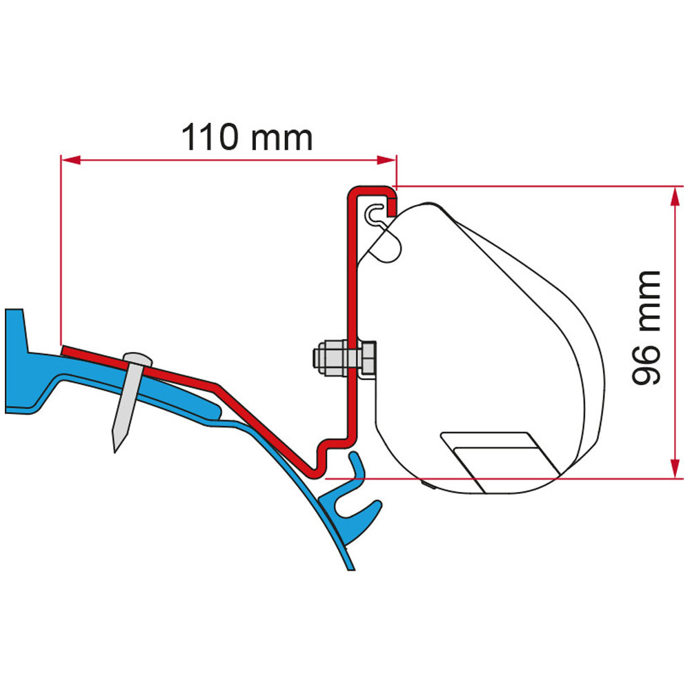 Monteringsbeslag Til F35pro Ford Custom Capland   Capfun  98655z035