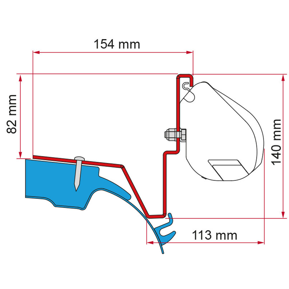 Monteringsbeslag Til F35pro Mercedes Vito Jules Verne  98655z034