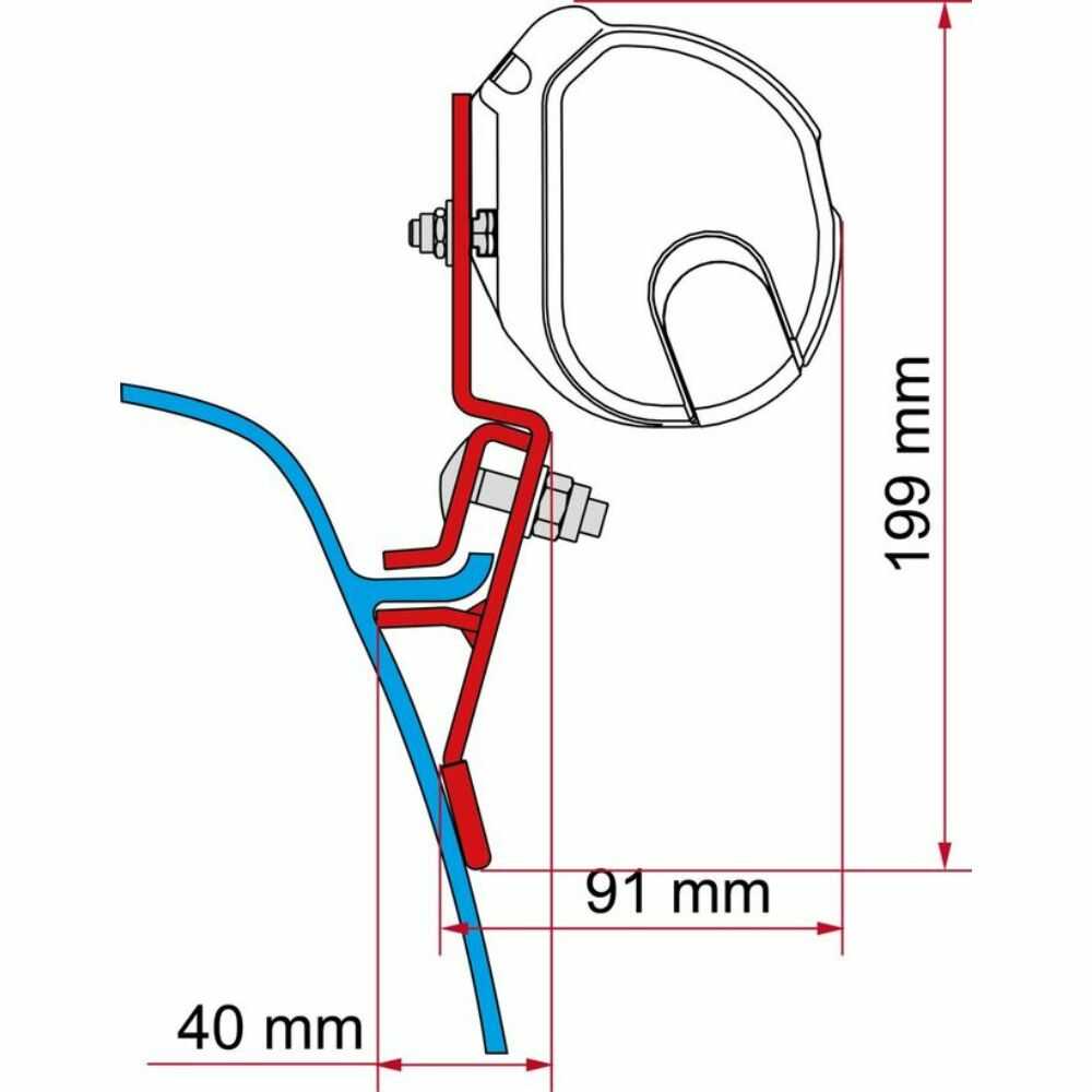 Monteringsbeslag Til F35pro   T3   T3 Lift Roof  98655r115