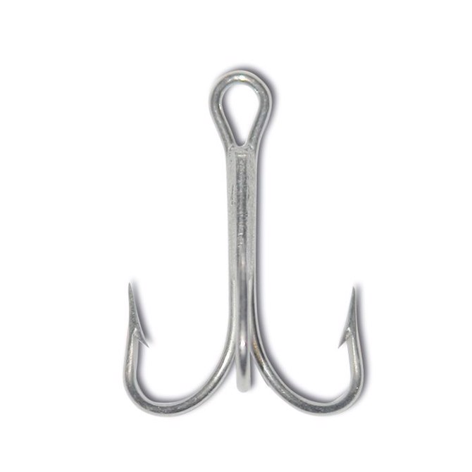 Mustad 3549DS Trekrog - 10 Stk. Kraftige Kroge til Fiskeri