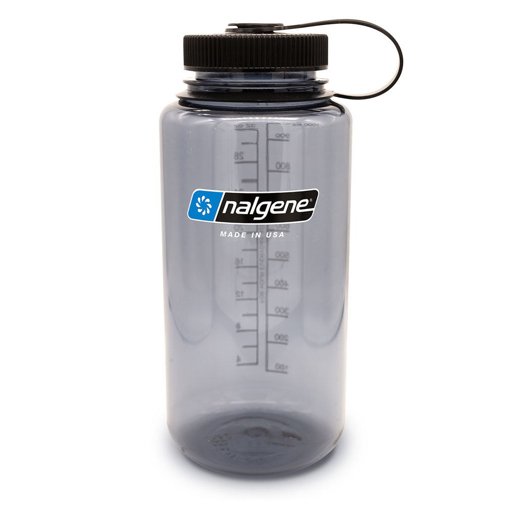 Nalgene  Wide Mouth Sustain  Drikkeflaske     Grey Black     Liter