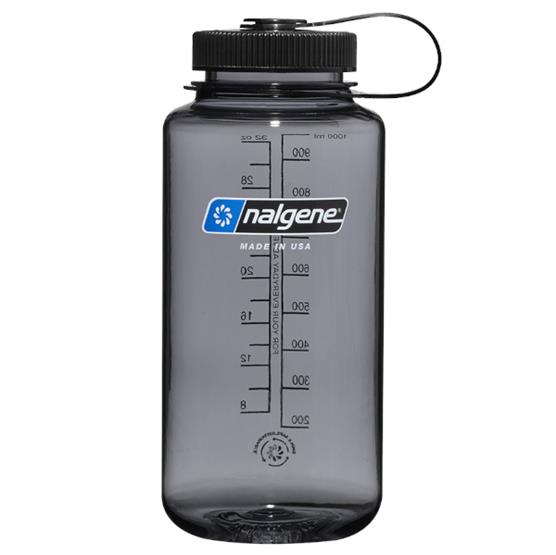 Nalgene Wide Mouth Sustain 1000    Gray    Black Cap