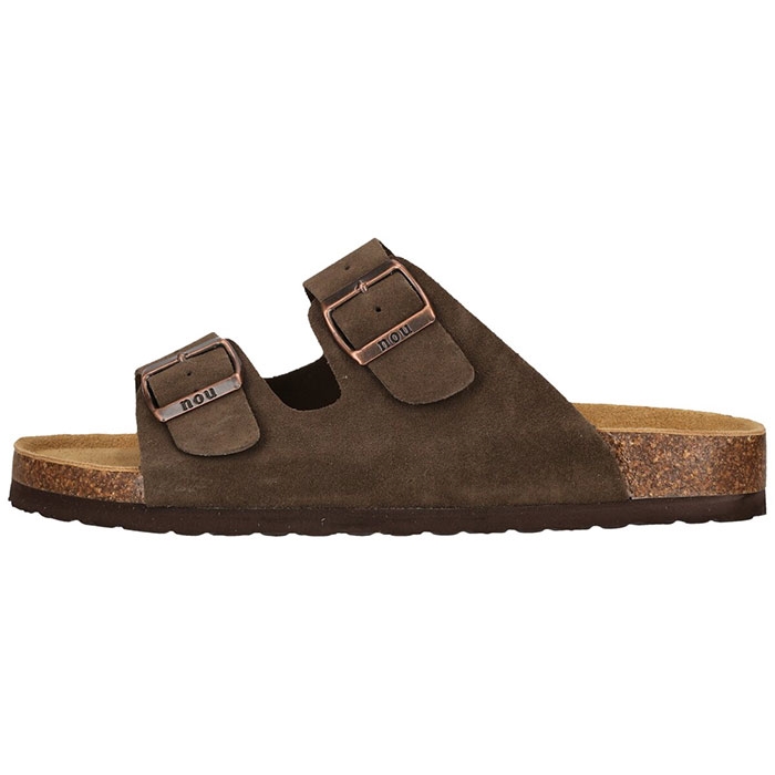 Nou Cosimo Leather Cork Slides Herre   Mænd  Caribou-41 Hjemmesko   Slides